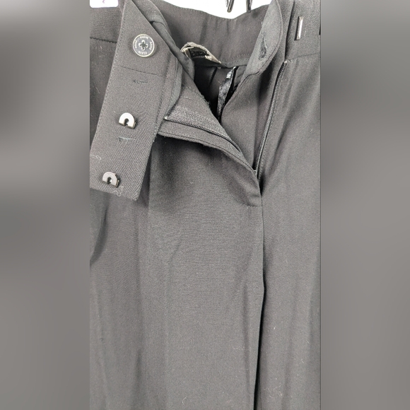 Anne Klein Black Flared Stretch Trouser Pant 2 - Picture 5 of 11